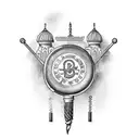 A kebab traveling around romania tattoo design idea