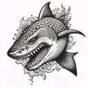 shark tattoo design idea