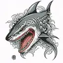 shark tattoo design idea