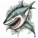 shark tattoo design idea