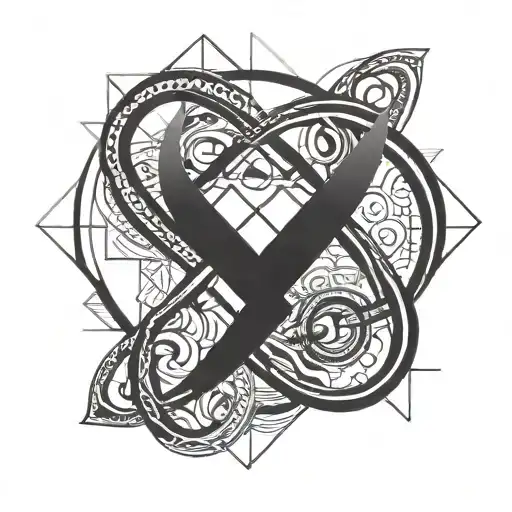infinity symbol tattoo design idea
