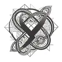 infinity symbol tattoo design idea
