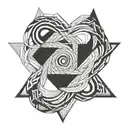 infinity symbol tattoo design idea