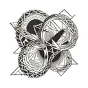 infinity symbol tattoo design idea