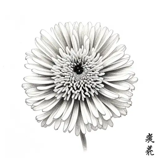 Chrysanthemum tattoo design idea