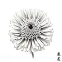 Chrysanthemum tattoo design idea