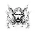 fallen Angel lucifer tattoo design idea