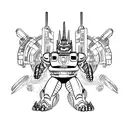 mechagodzilla  tattoo design idea