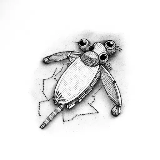 cricket tattoo design idea