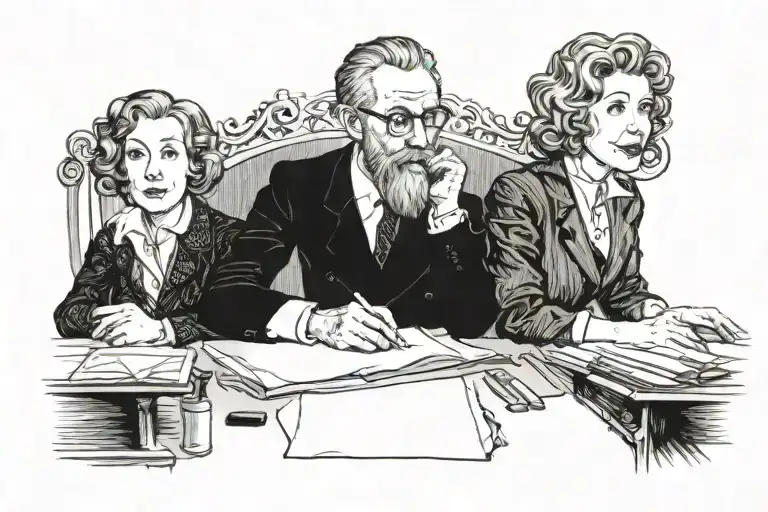 Writers Machado de Assis and Clarice Lispector and the painter Van Gogh tattoo design idea