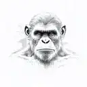 caesar planet of the apes forearm tattoo design idea