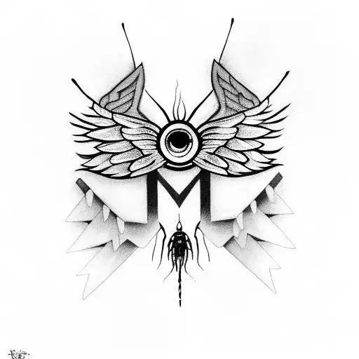 My, my, those eyes like fire I'm a winged insect, you're a funeral pyre tattoo design idea