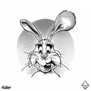 Bugs Bunny is detailer tattoo design idea