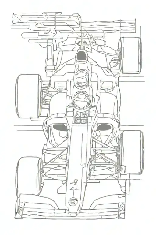 f1 car tattoo design idea