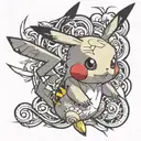 pikachu tattoo design idea