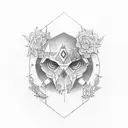 initials P J E simple tattoo design idea