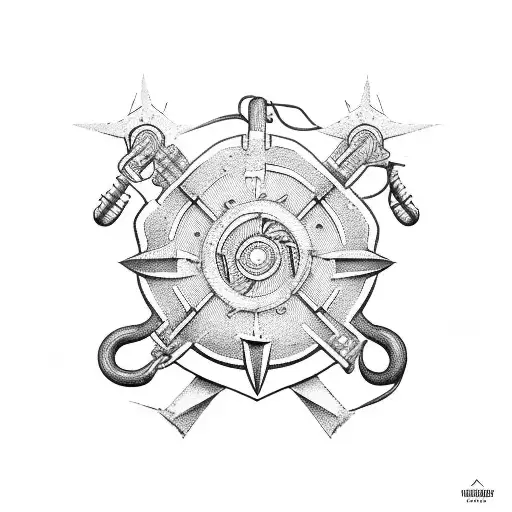 navy electricians mate rating insignia tattoo design idea