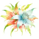 red spider lily flower tattoo design idea