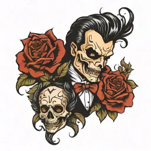 Phantom of the opera  tattoo design idea