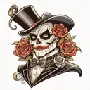 Phantom of the opera  tattoo design idea