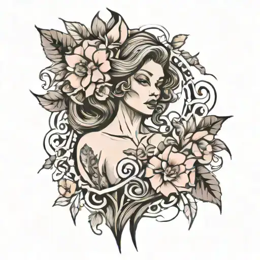 Women empowerment tattoo design idea