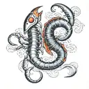 scorpio and gemini tattoo design idea