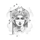 Mother memorial tattoo design idea
