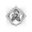 Mother memorial tattoo design idea