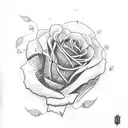 St Jude with roses tattoo design idea