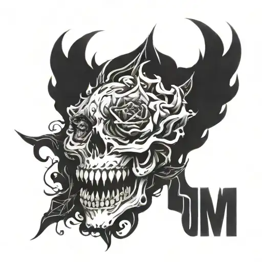 anxiety depression tattoo design idea