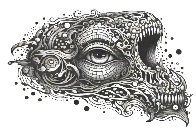 anxiety depression alone tattoo design idea