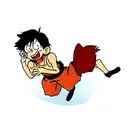 monkey d. luffy tattoo design idea