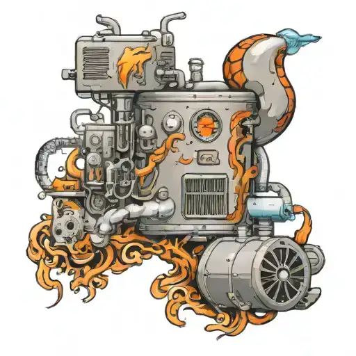 heat pump tattoo design idea