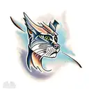 sea lynx tattoo design idea