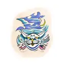 sea lynx tattoo design idea