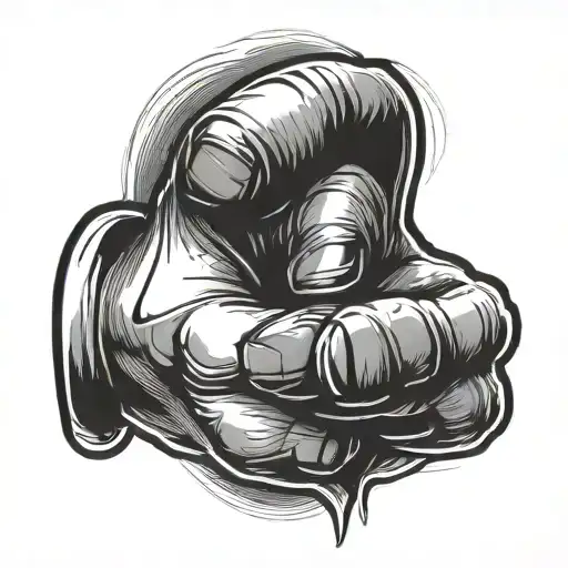thumb up  tattoo design idea