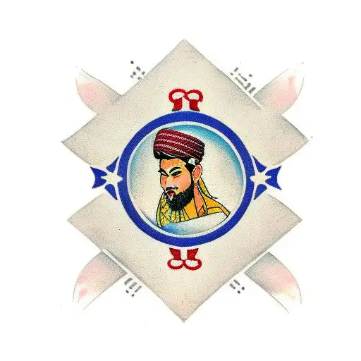 cultural mix of Pakistani, Laotian, Norwegian all equally represented in a cool design with meaning tattoo design idea