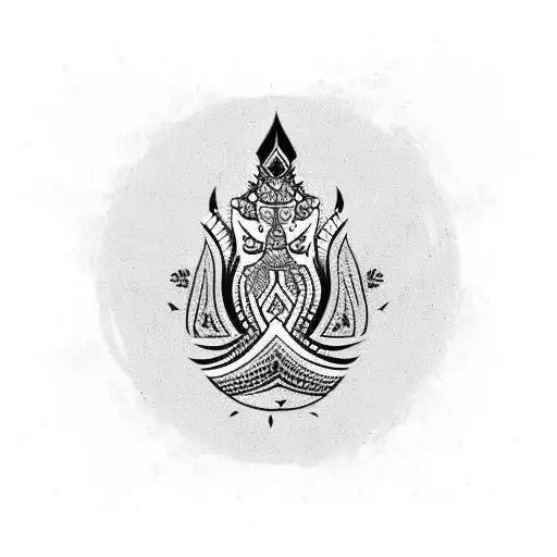 cultural mix of Pakistani, Laotian, Norwegian all equally represented in a cool design with meaning tattoo design idea