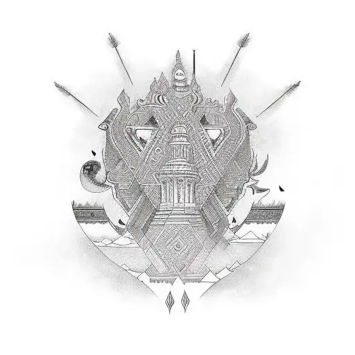 cultural mix of Pakistani, Laotian, Norwegian all equally represented in a cool design with meaning tattoo design idea