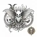 Logos for the games Hollow Knight, Undertale, and OneShot tattoo design idea