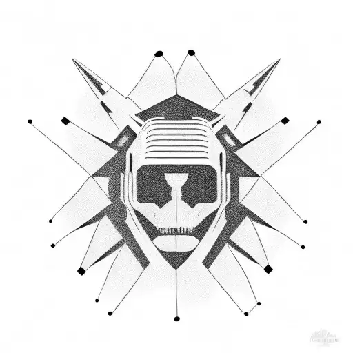 cyber sigilism tattoo design idea