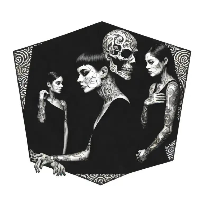 split personality I am quiet tattoo design idea