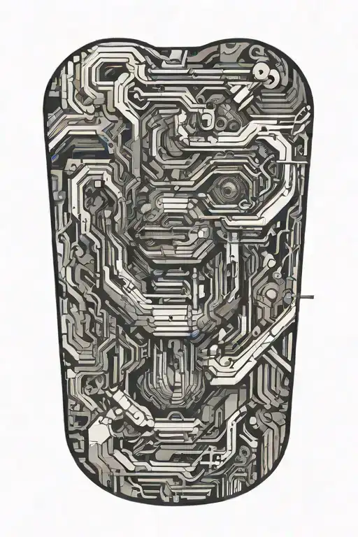 abstraction. lines. multi-layer work tattoo design idea