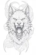 Fenrir tattoo design idea