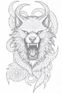 Fenrir tattoo design idea