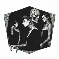 split personality I am quiet tattoo design idea