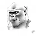 gorillaz art tattoo design idea