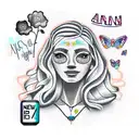 Anna  tattoo design idea