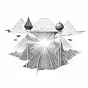 stair way to heaven  tattoo design idea