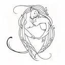 forever together tattoo design idea